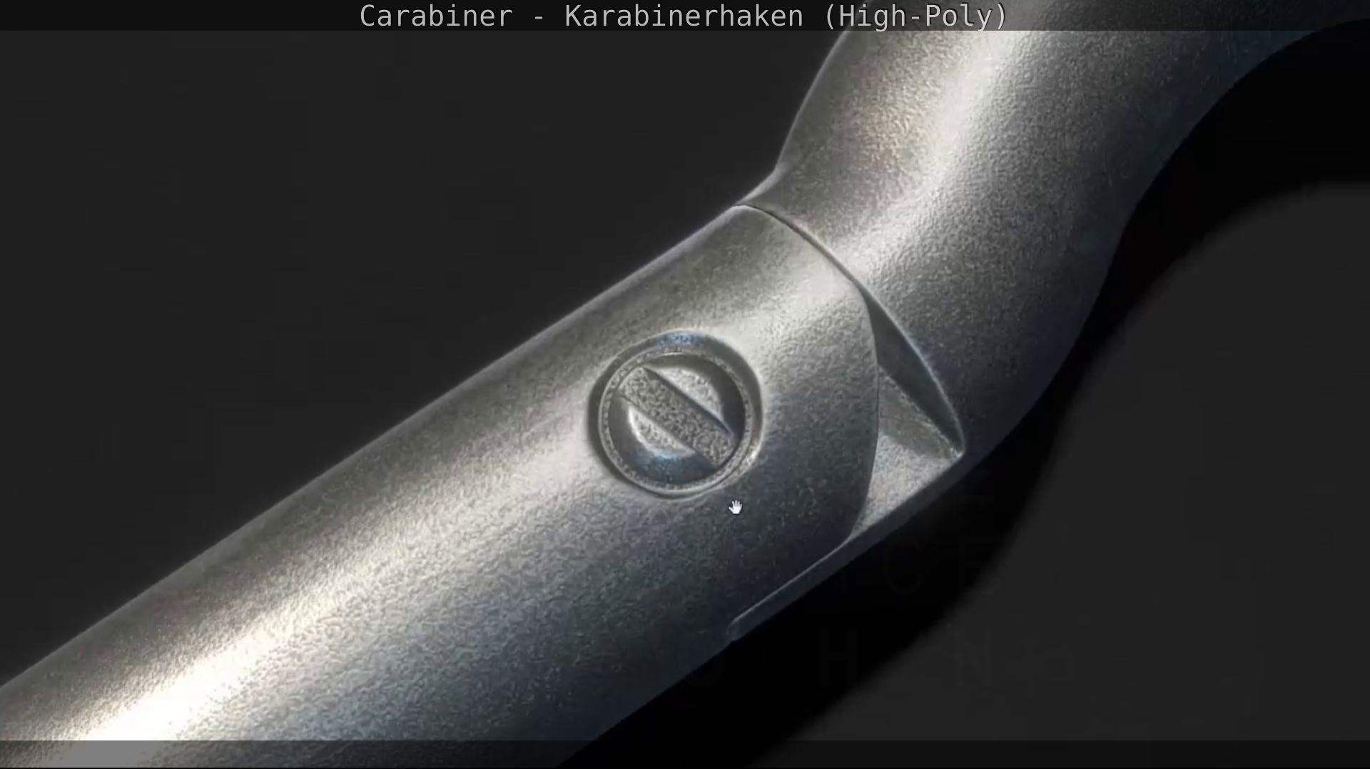 Carabiner - Karabinerhaken - High-Poly 3D model_4