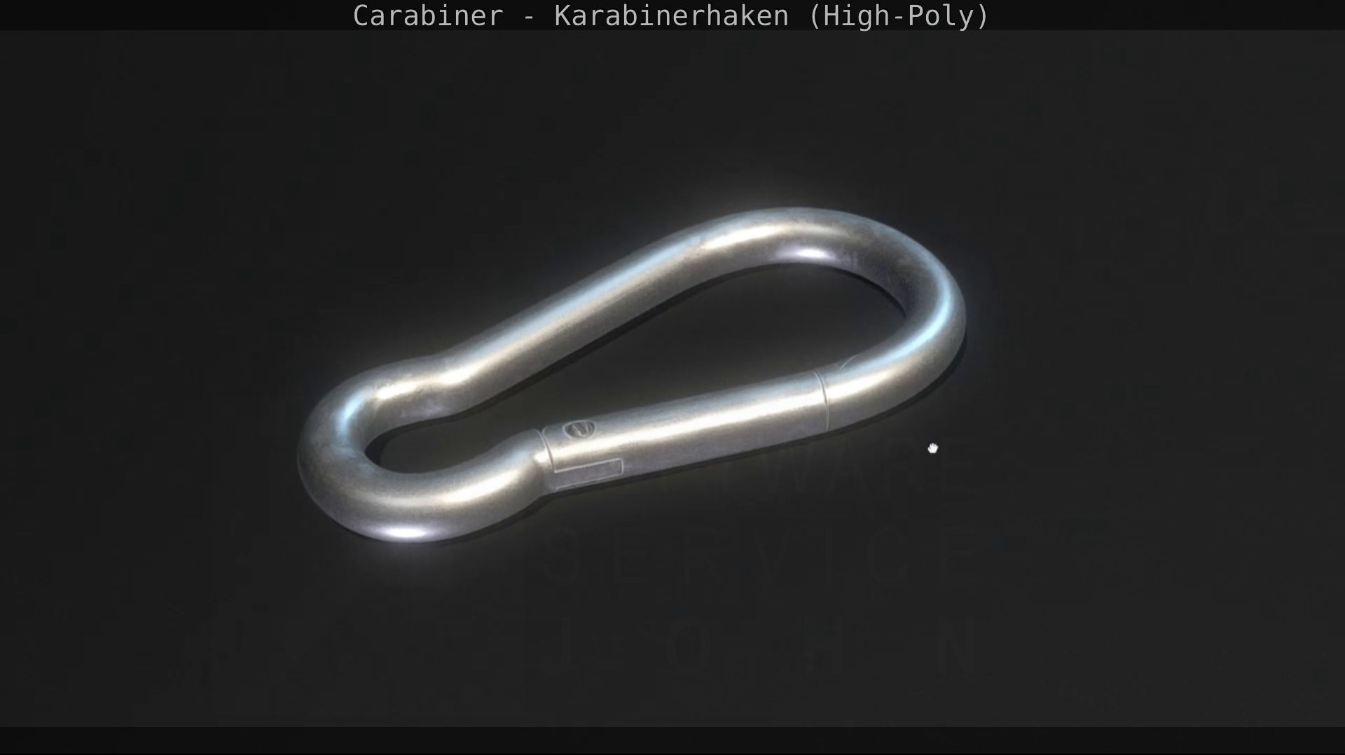 Carabiner - Karabinerhaken - High-Poly 3D model_22