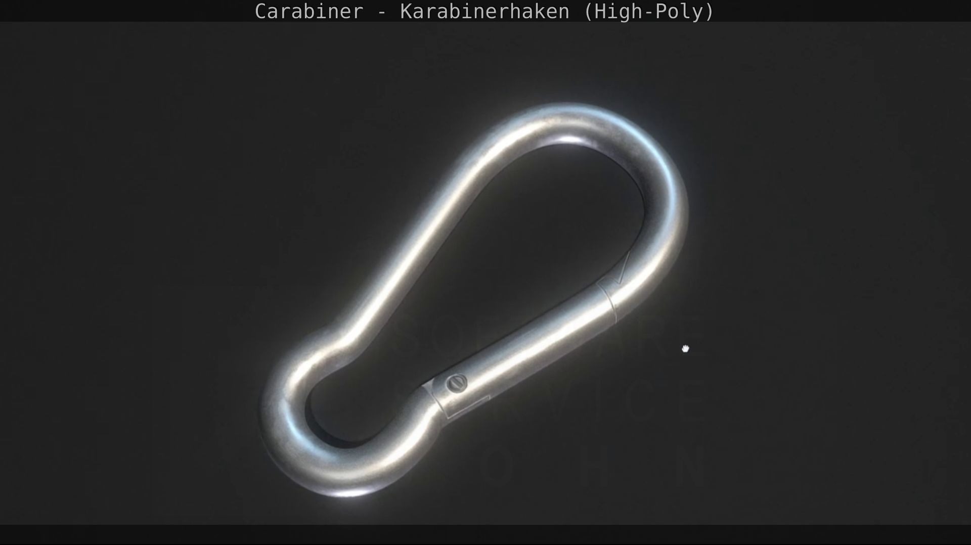 Carabiner - Karabinerhaken - High-Poly 3D model_29