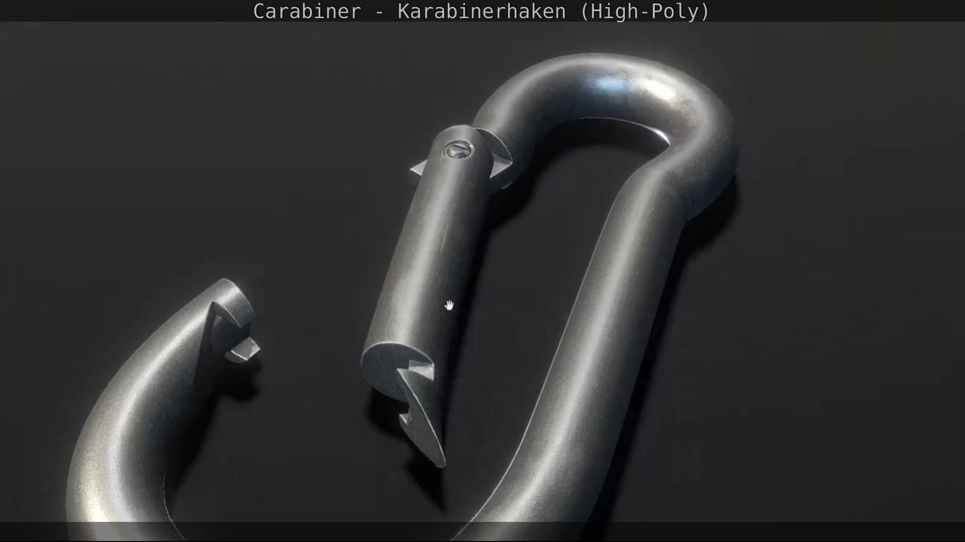 Carabiner - Karabinerhaken - High-Poly 3D model_67