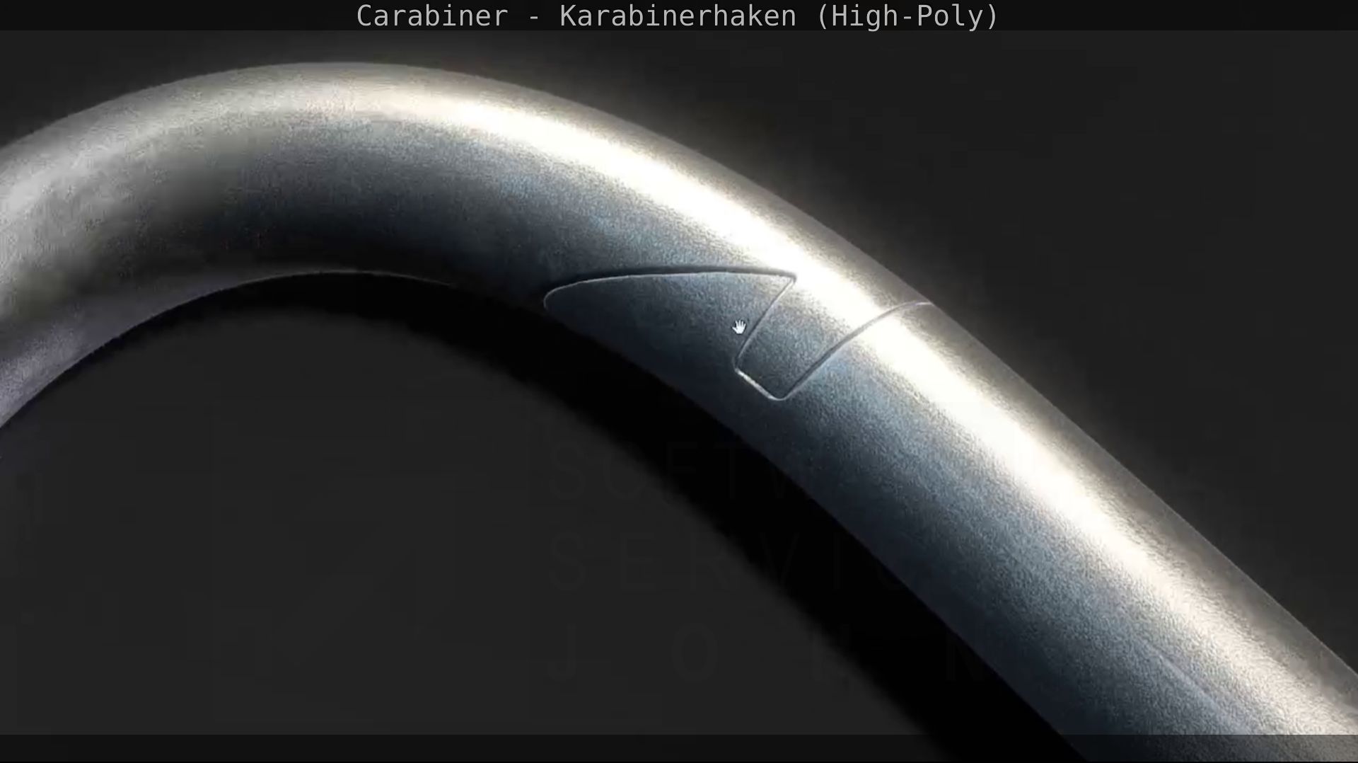 Carabiner - Karabinerhaken - High-Poly 3D model_6