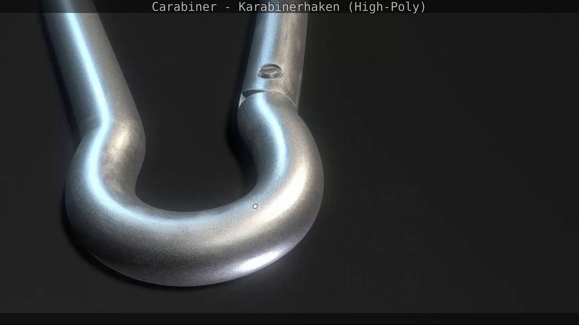 Carabiner - Karabinerhaken - High-Poly 3D model_8