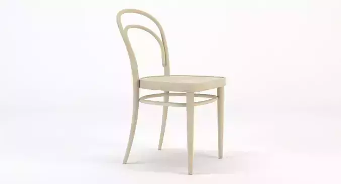 Thonet Chair 214 Light Beech Low-poly 3D model