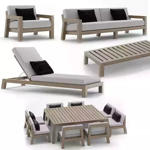 RH Outdoor Bonaire Collection 3D model