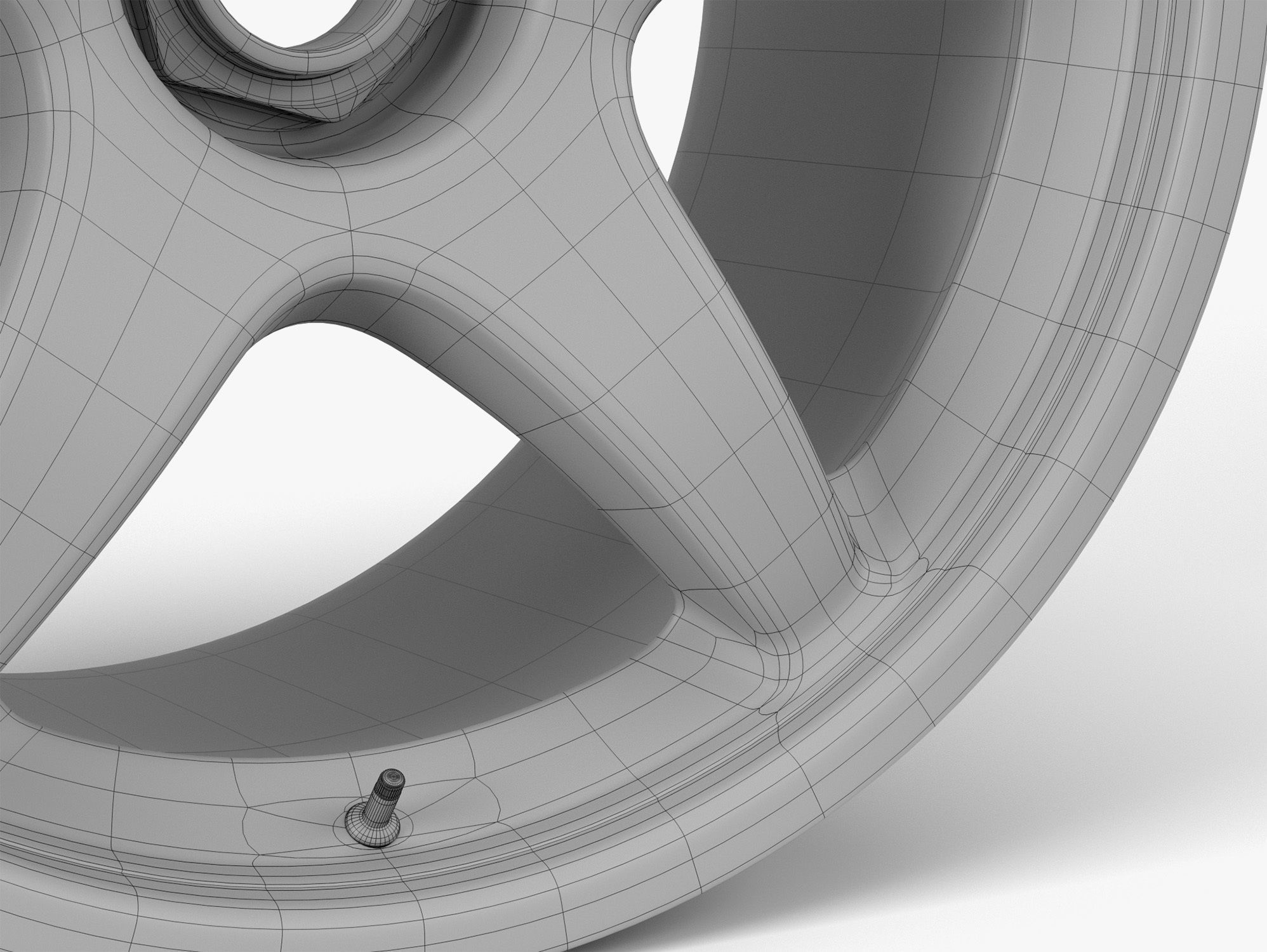 OZ Racing Wheel Low-poly 3D model_5