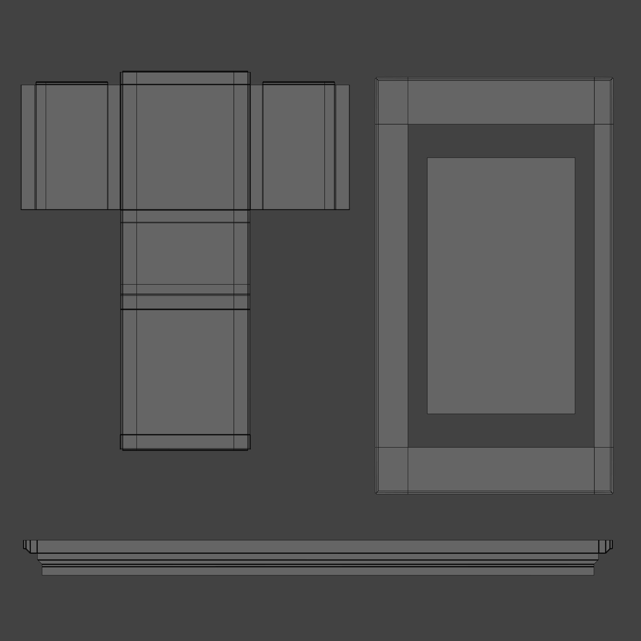 Modern Kitchen Scene Low-poly 3D model_20