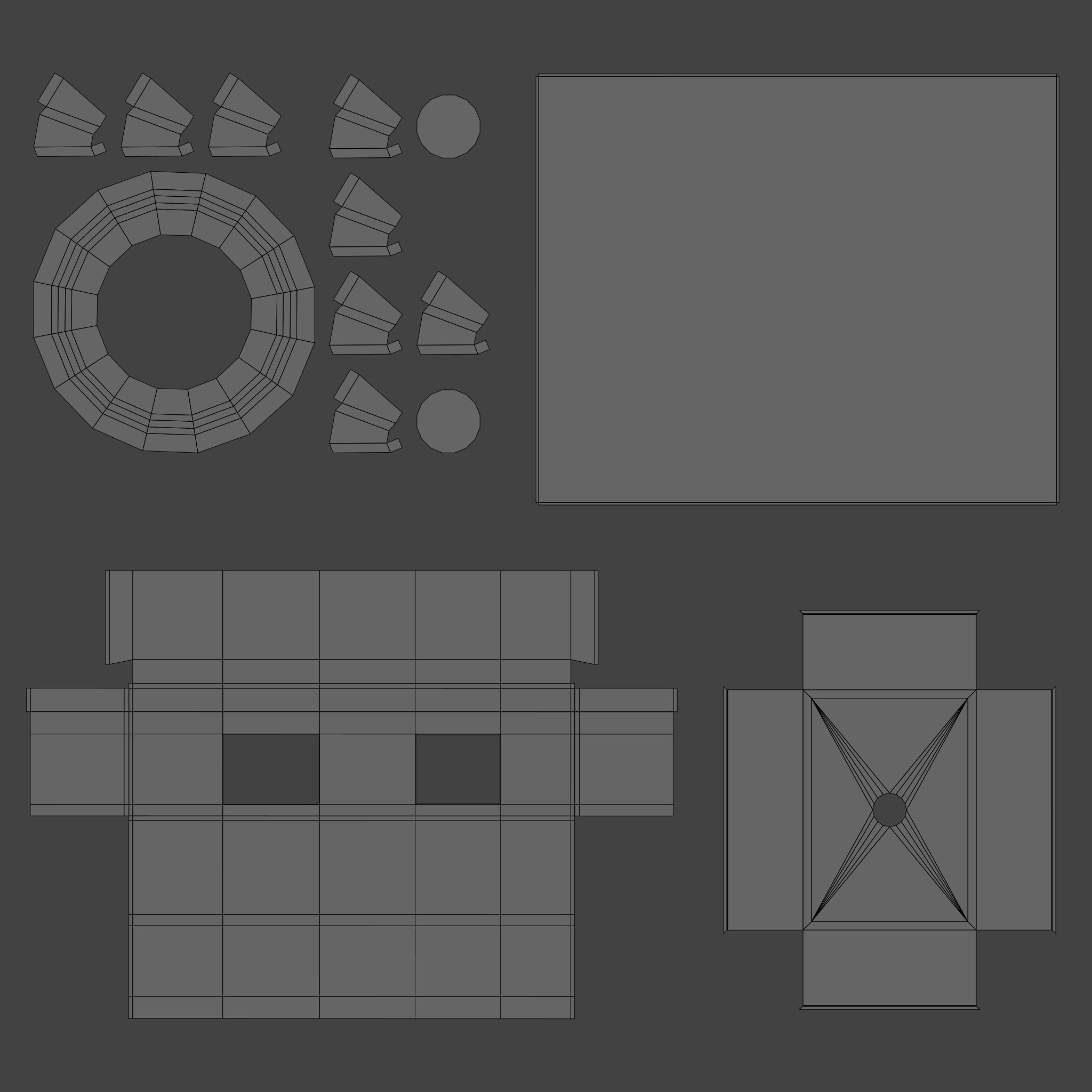 Modern Kitchen Scene Low-poly 3D model_17