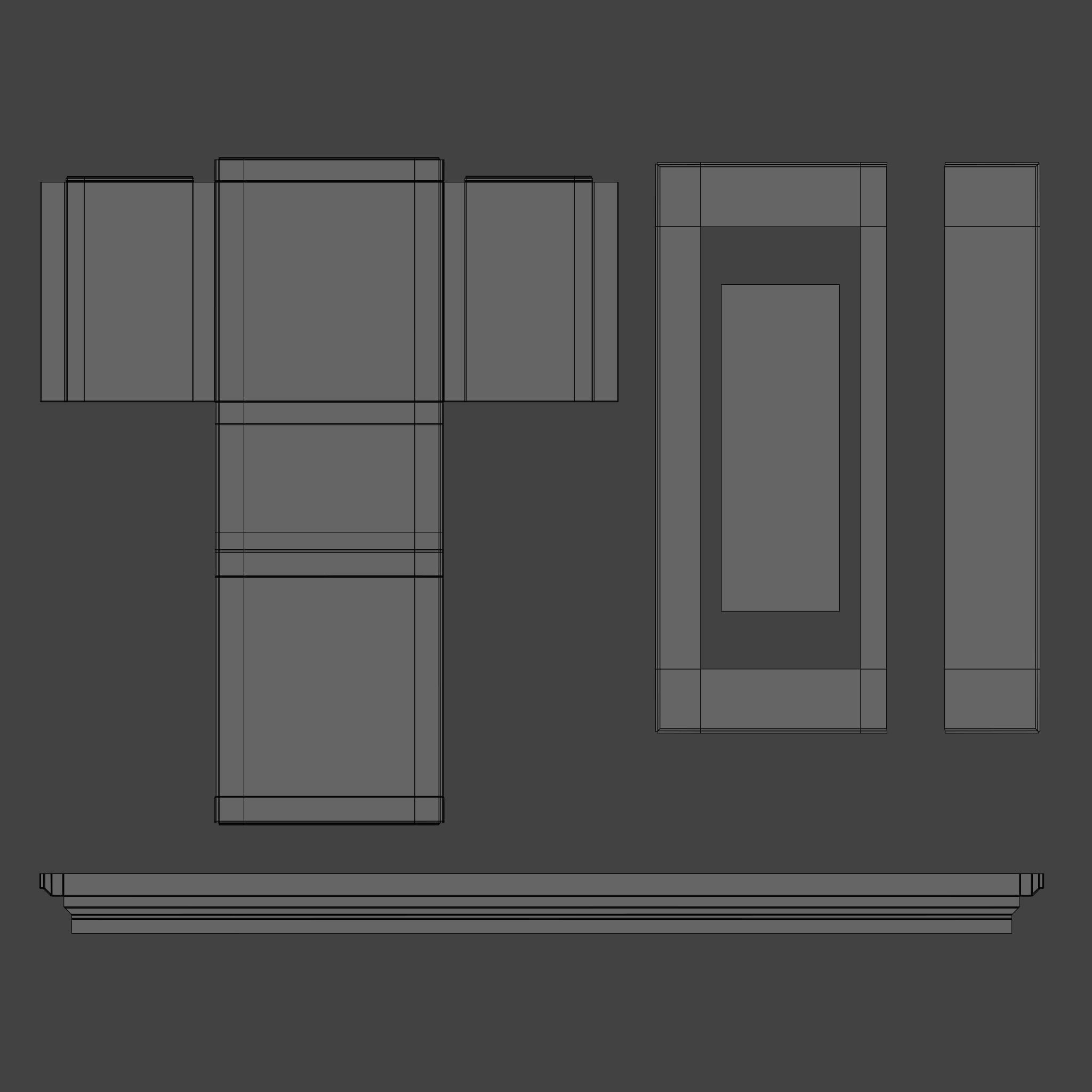 Modern Kitchen Scene Low-poly 3D model_22