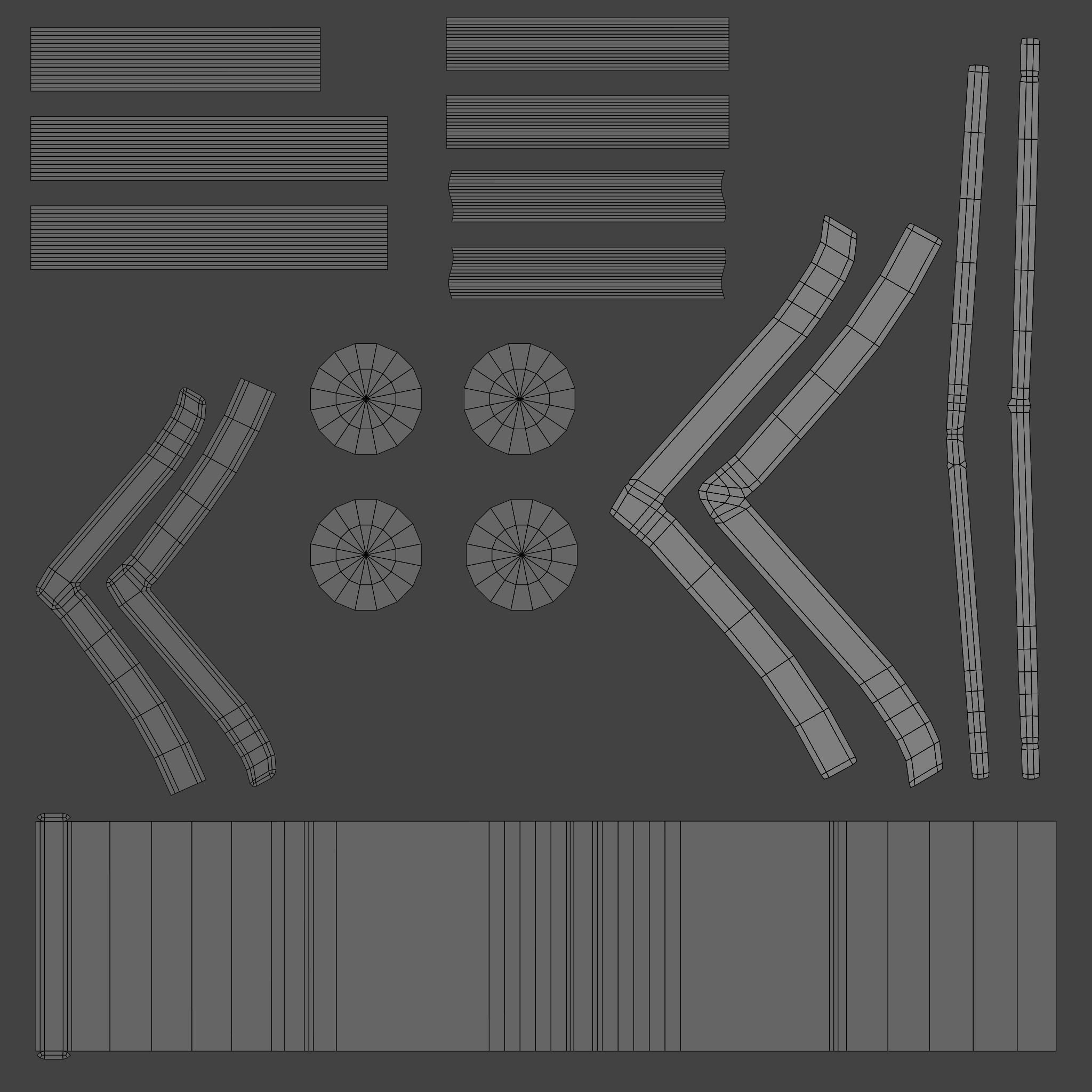 Modern Kitchen Scene Low-poly 3D model_13