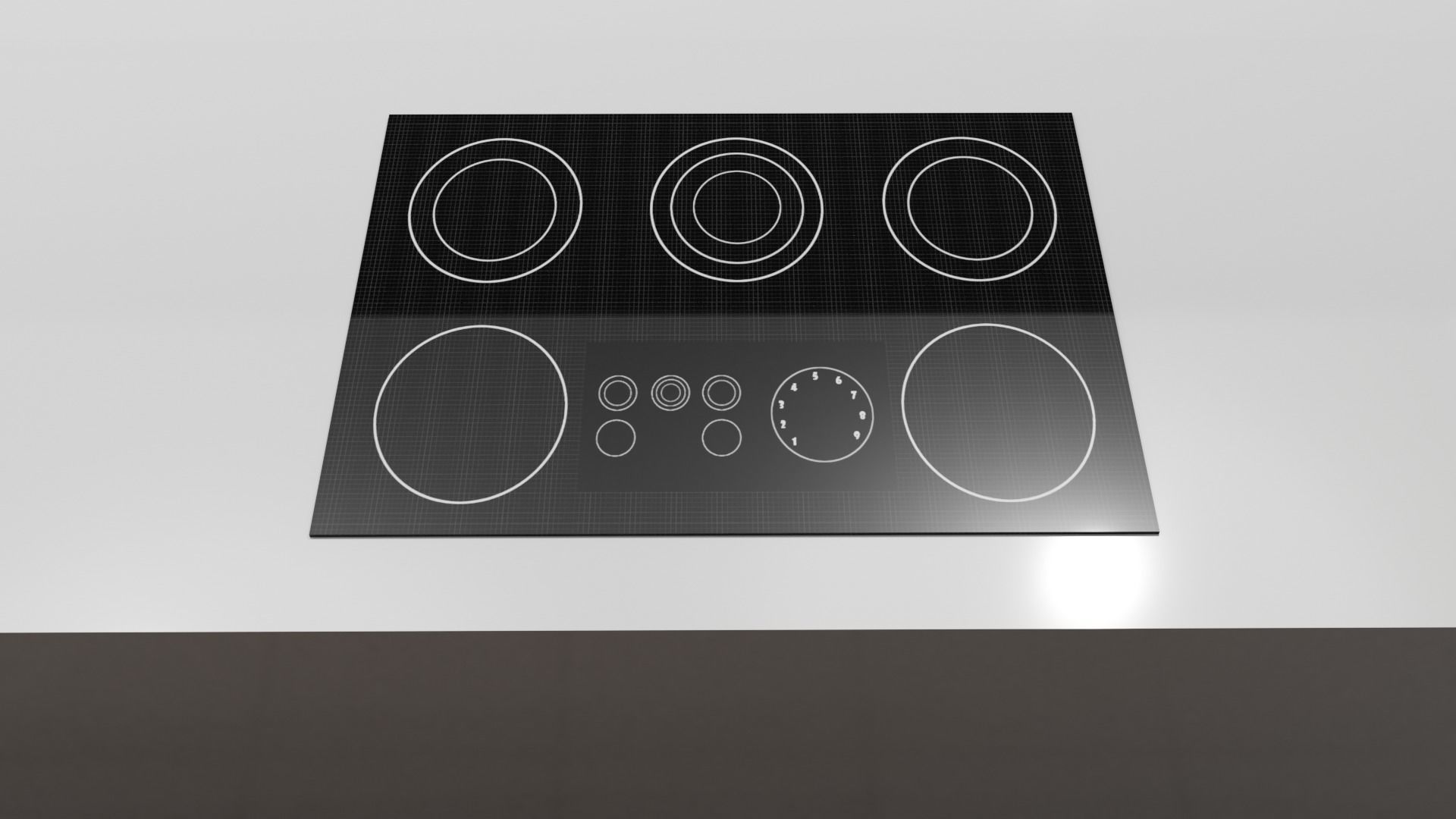 Modern Kitchen Scene Low-poly 3D model_9