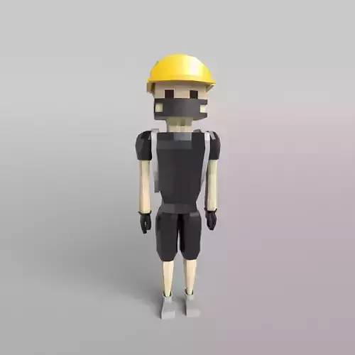 Low Poly Protestor Type 2