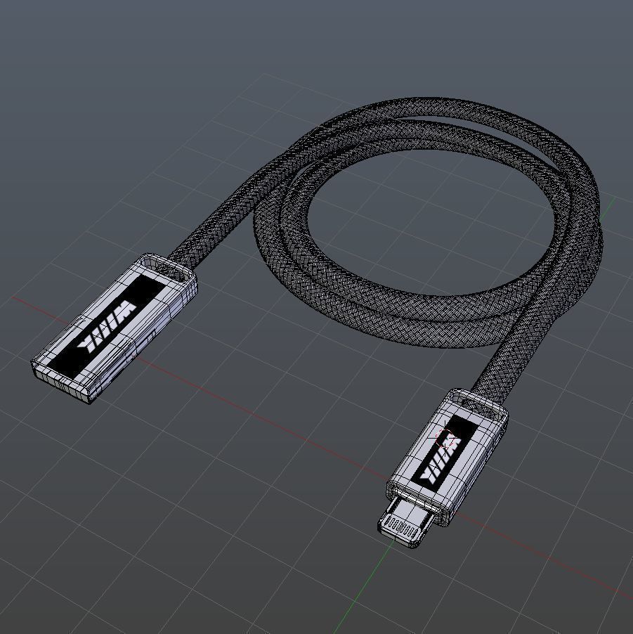 USB Cable CB955 3D model_5