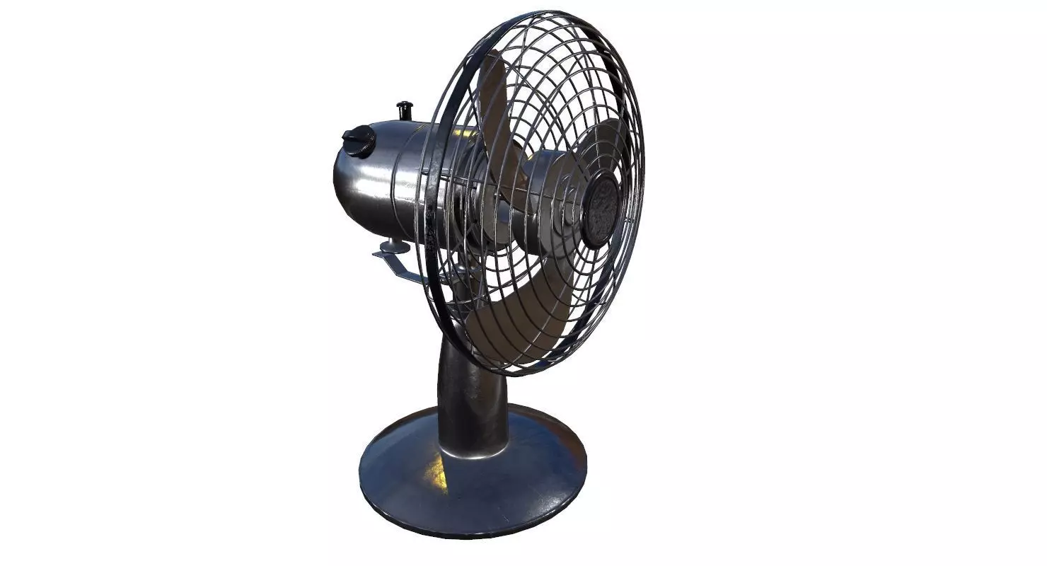 Desk Fan Game Ready Low-poly 3D model_0