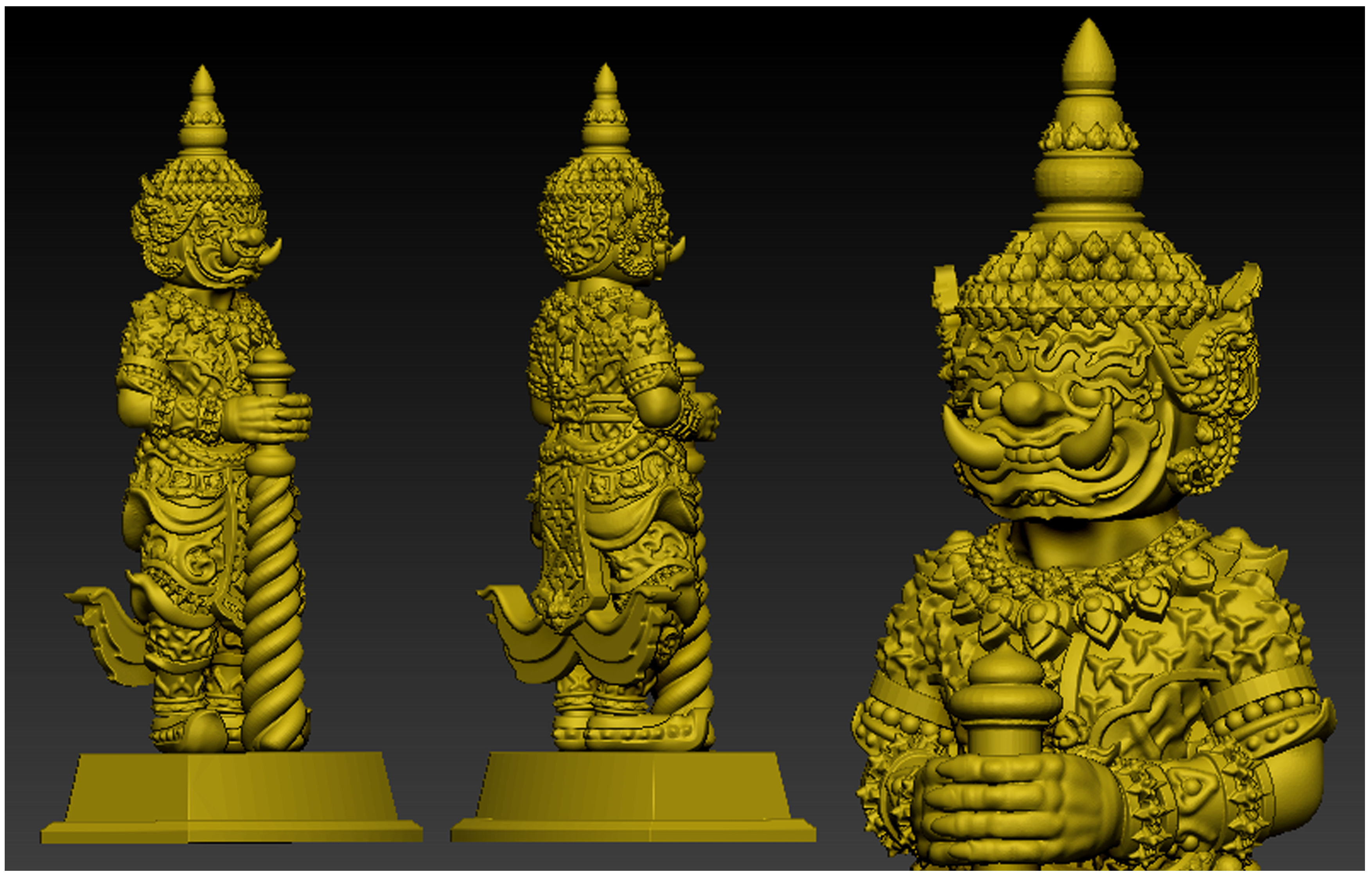 Wessuwan Giant God 3D Model 3D print model_1