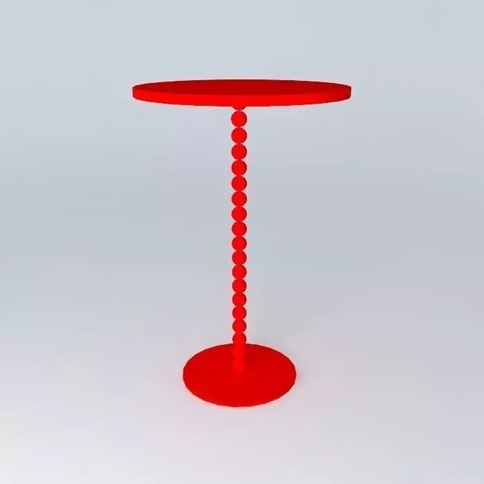 glass side table Free 3D model_0