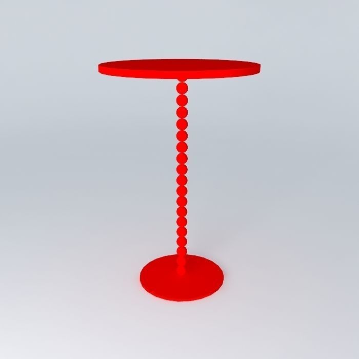 glass side table Free 3D model_1