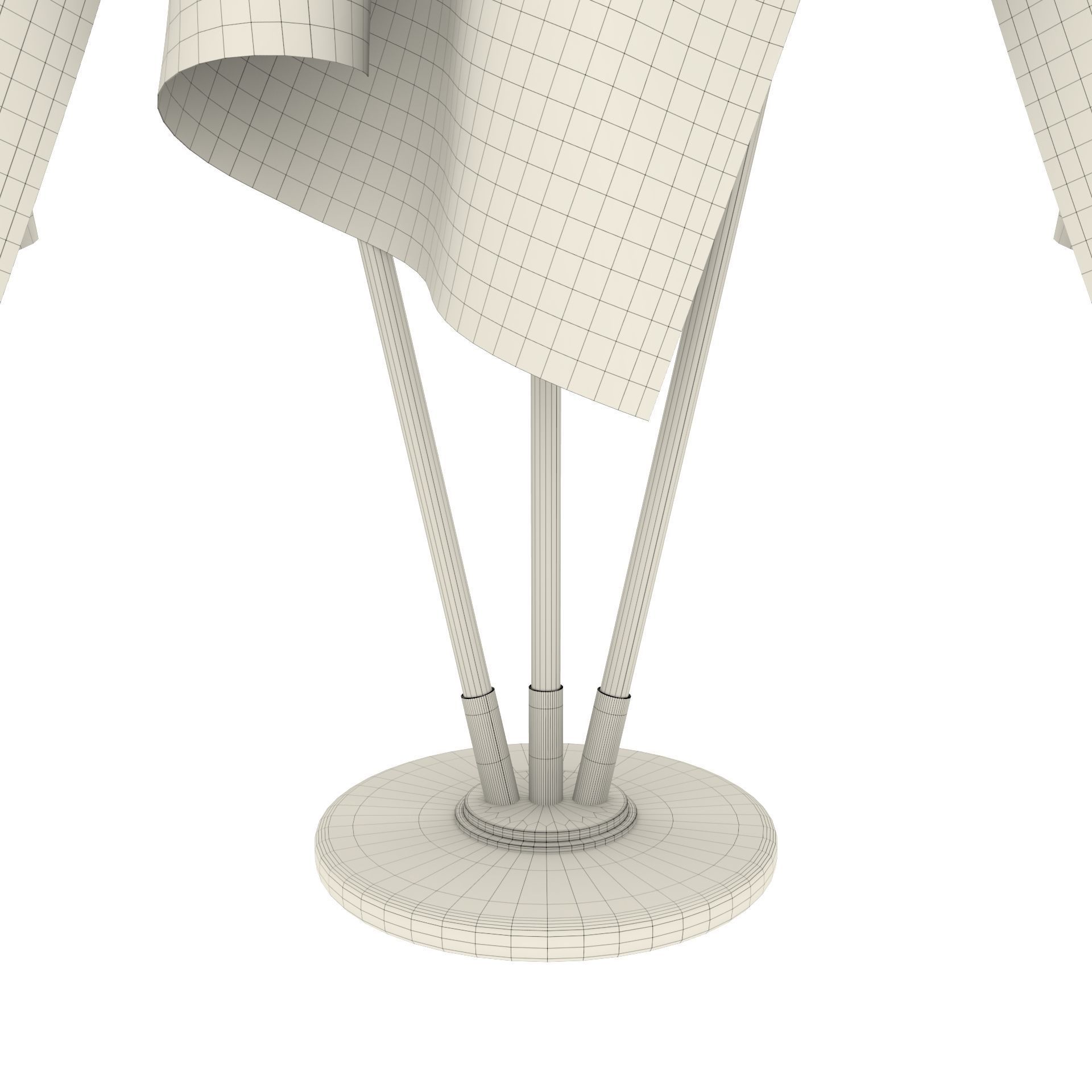 Qatar Flag Pack 3D model_5