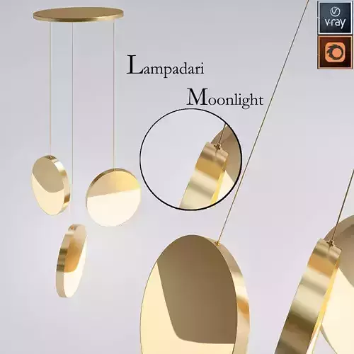 Lampadari Moonlight  Suspension Lamp designed by Matteo Zorzenon 3D model