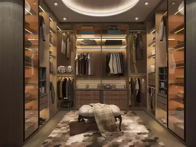 walk in Open Wardrobe