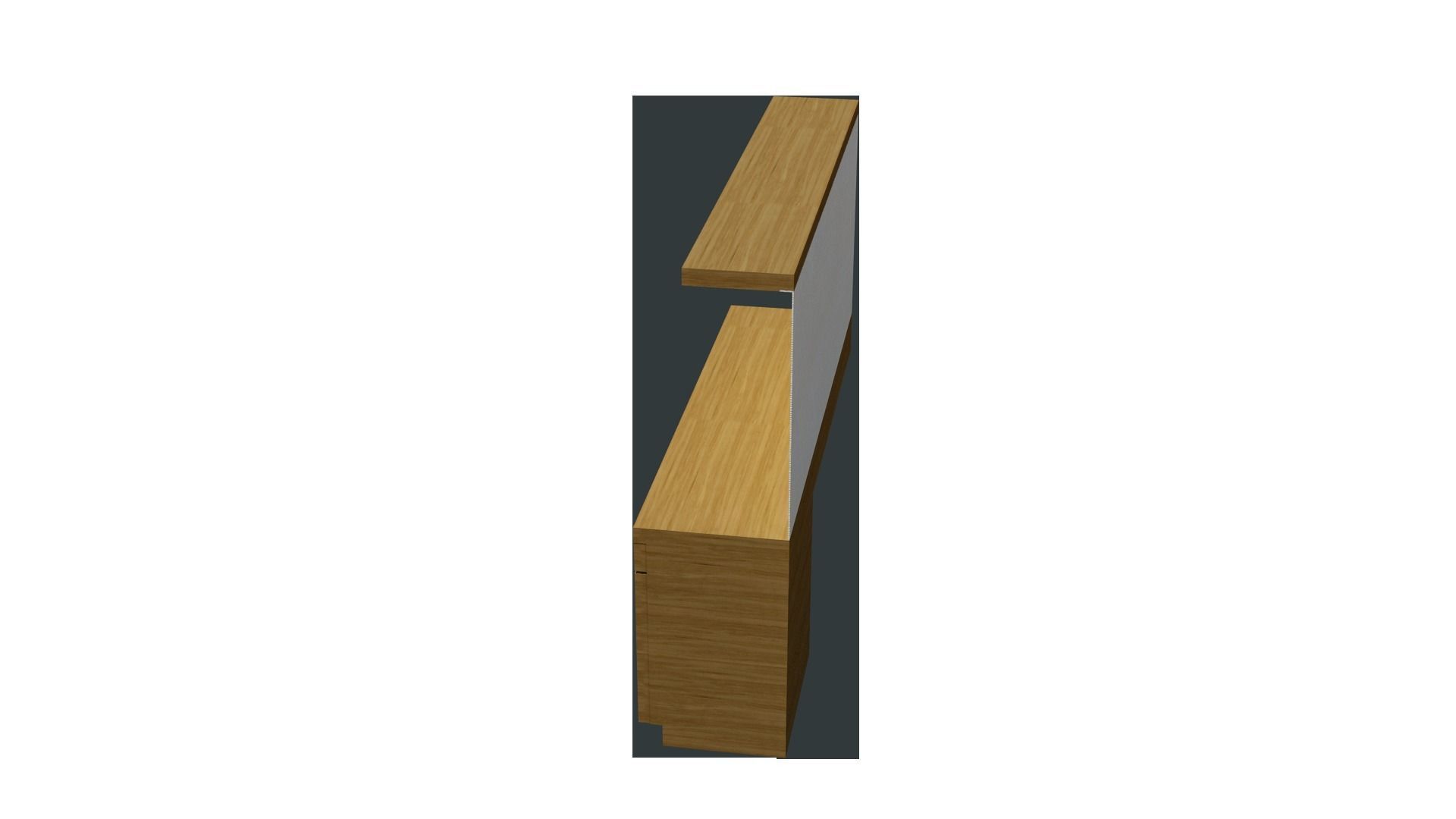 Study table 001 Free low-poly 3D model_7
