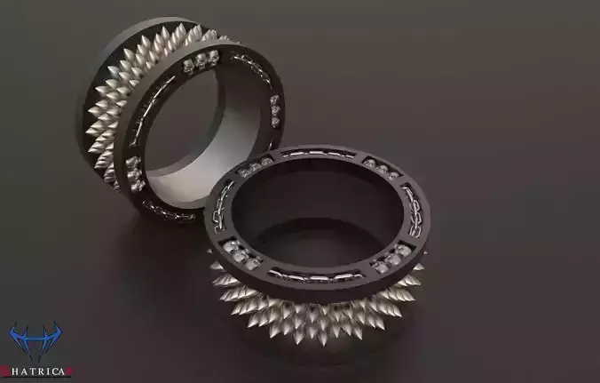 Dungeon Skull Ring 3D print model