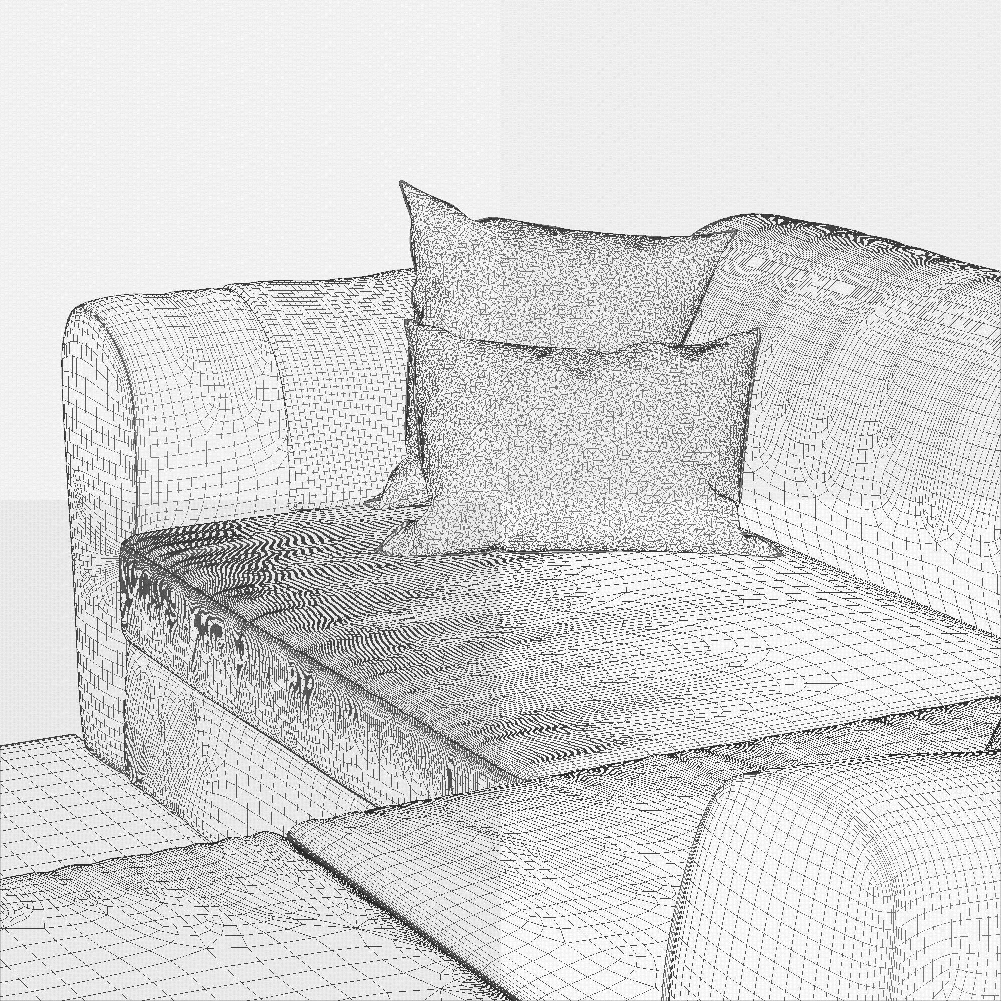 Sofa Livingroom Set 3D model_19