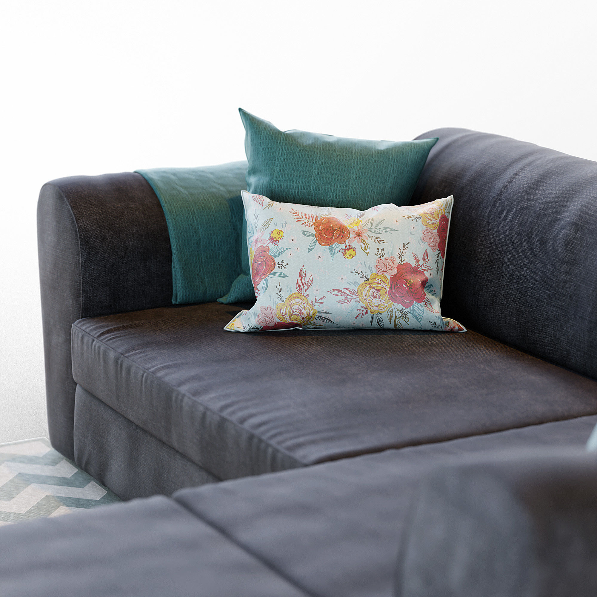 Sofa Livingroom Set 3D model_6
