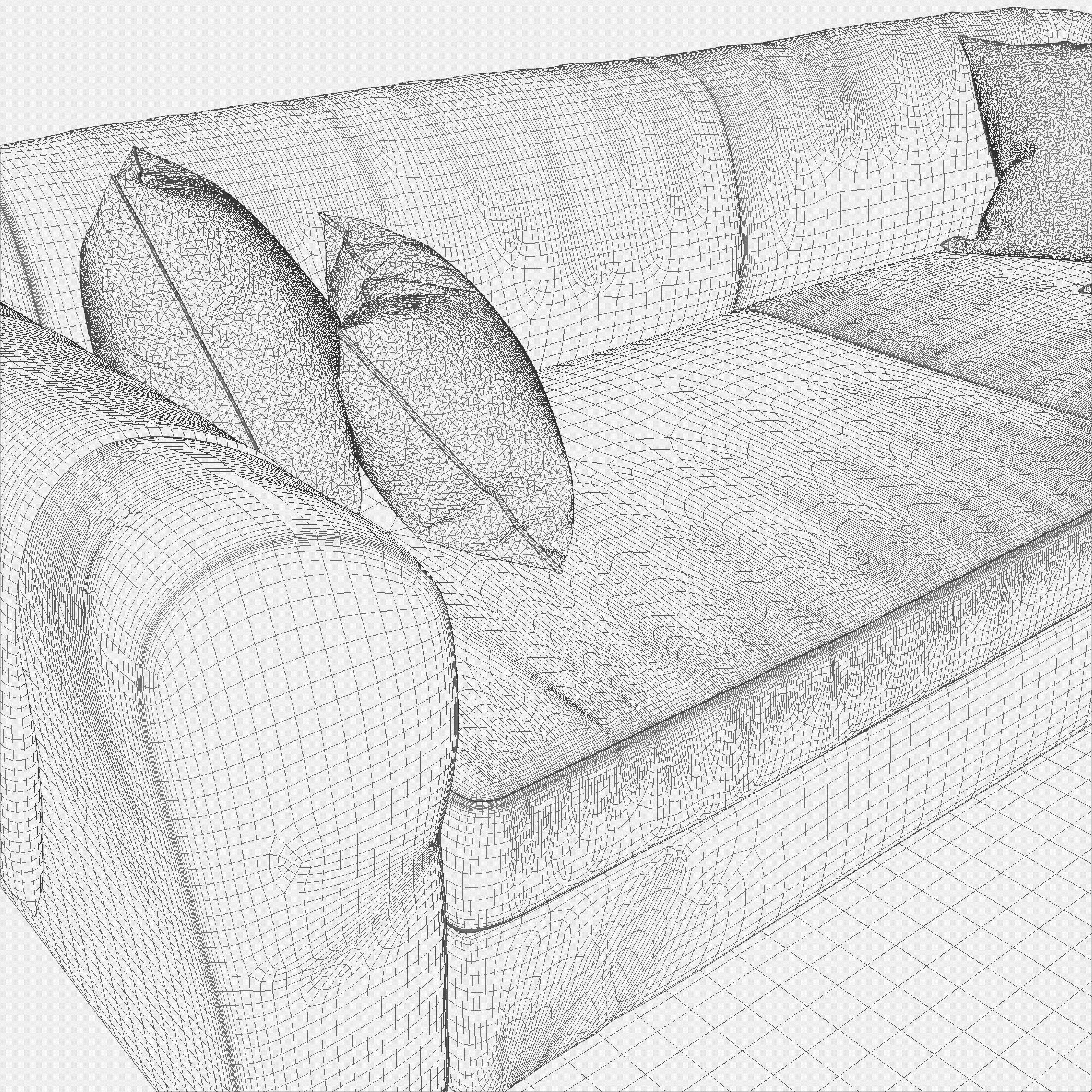 Sofa Livingroom Set 3D model_11