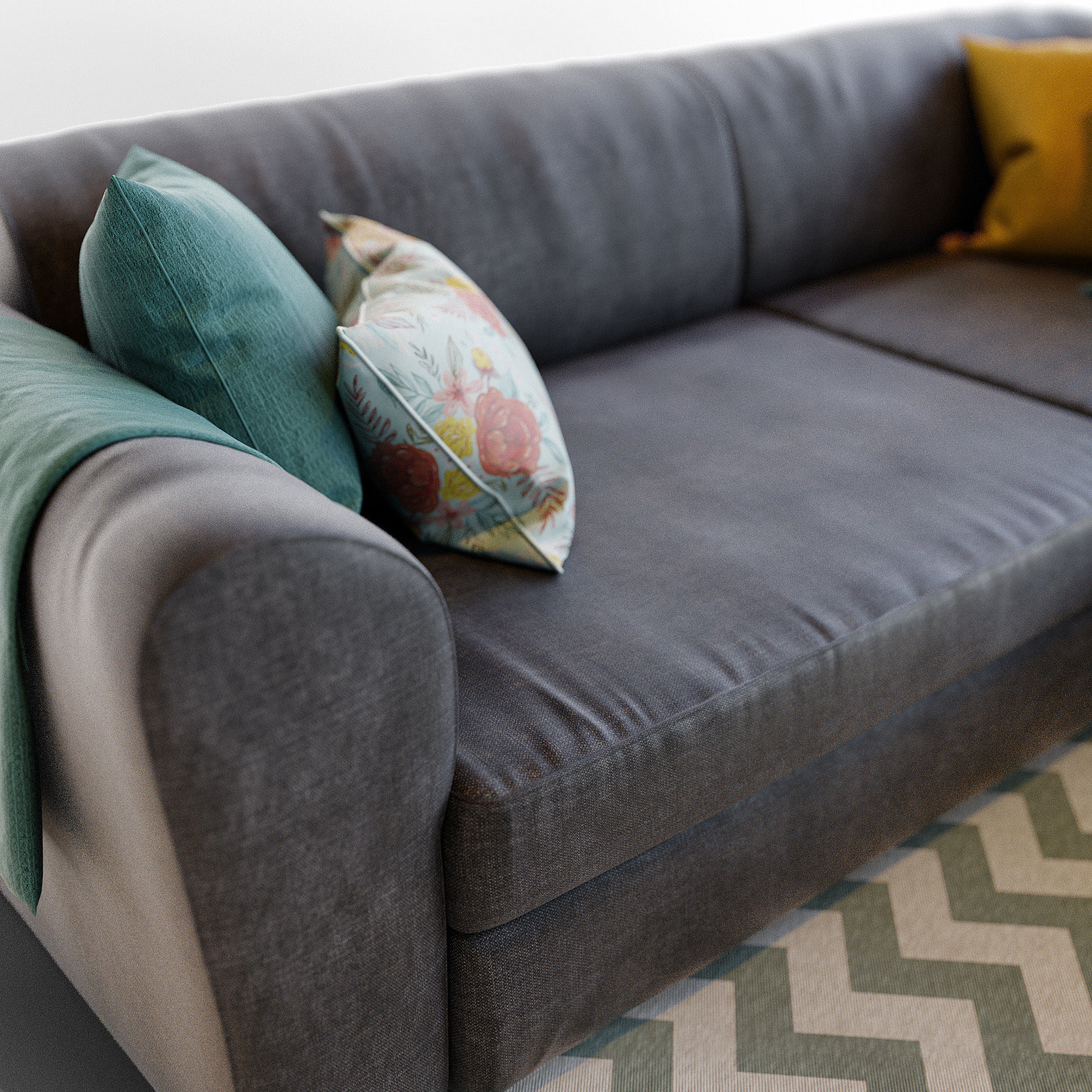Sofa Livingroom Set 3D model_2
