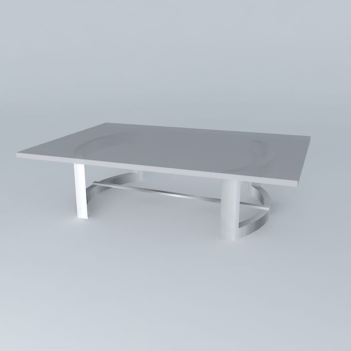 Modern coffee table Free 3D model_1