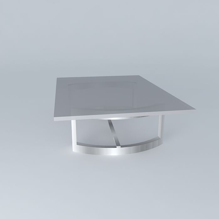 Modern coffee table Free 3D model_2