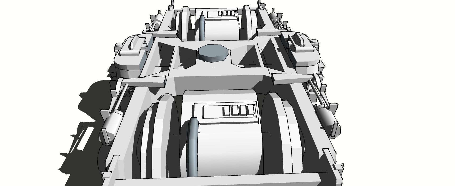 Japanese Train Bogey old model 3D model_4