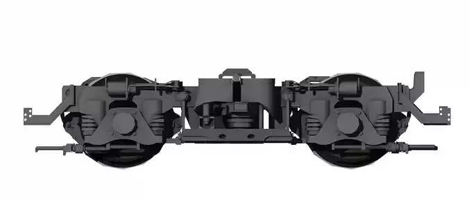 Japanese Train Bogey old model 3D model