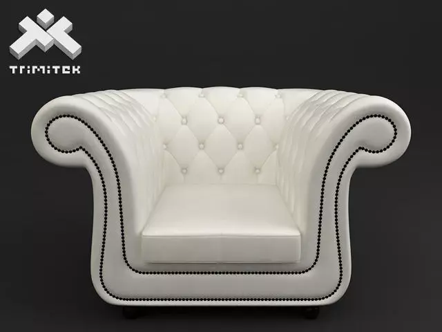 Chesterfield style armchair 3D model
