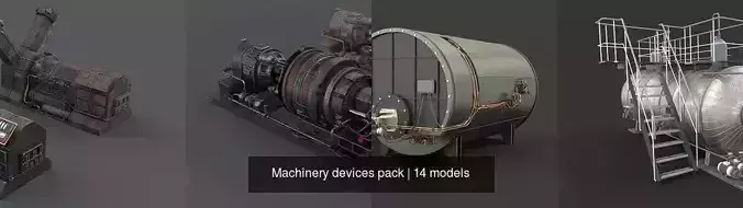 Machinery devices pack 3D Model Collection