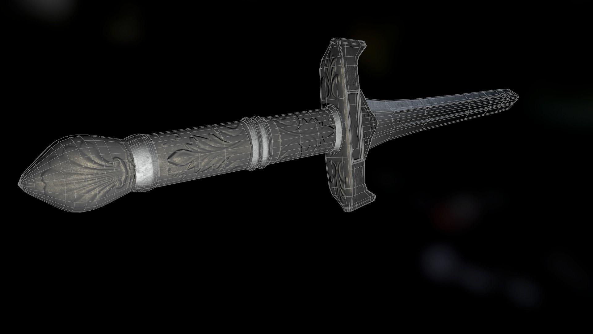 Sword elder scrolls - Low-poly 3D model_8