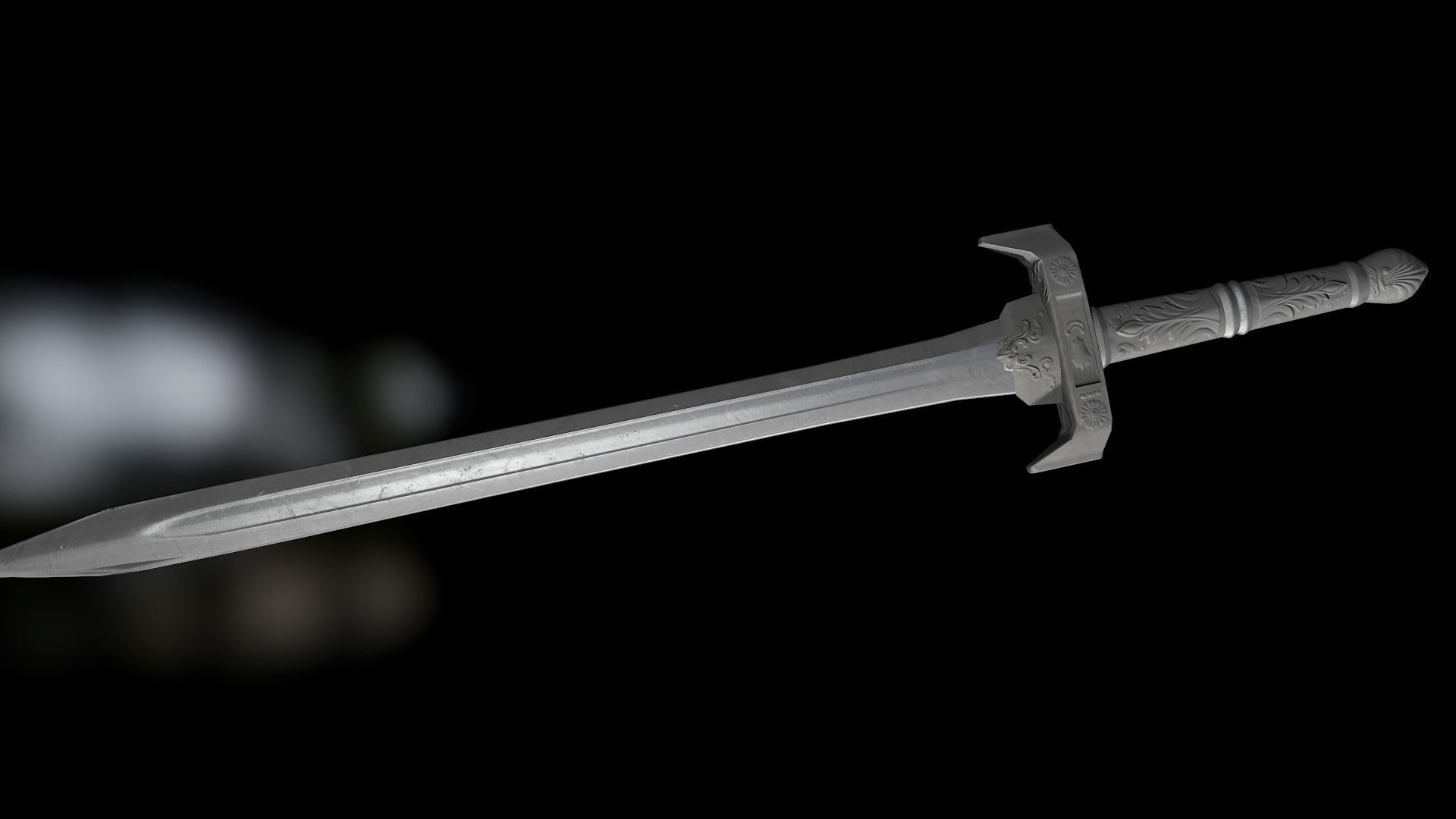 Sword elder scrolls - Low-poly 3D model_4