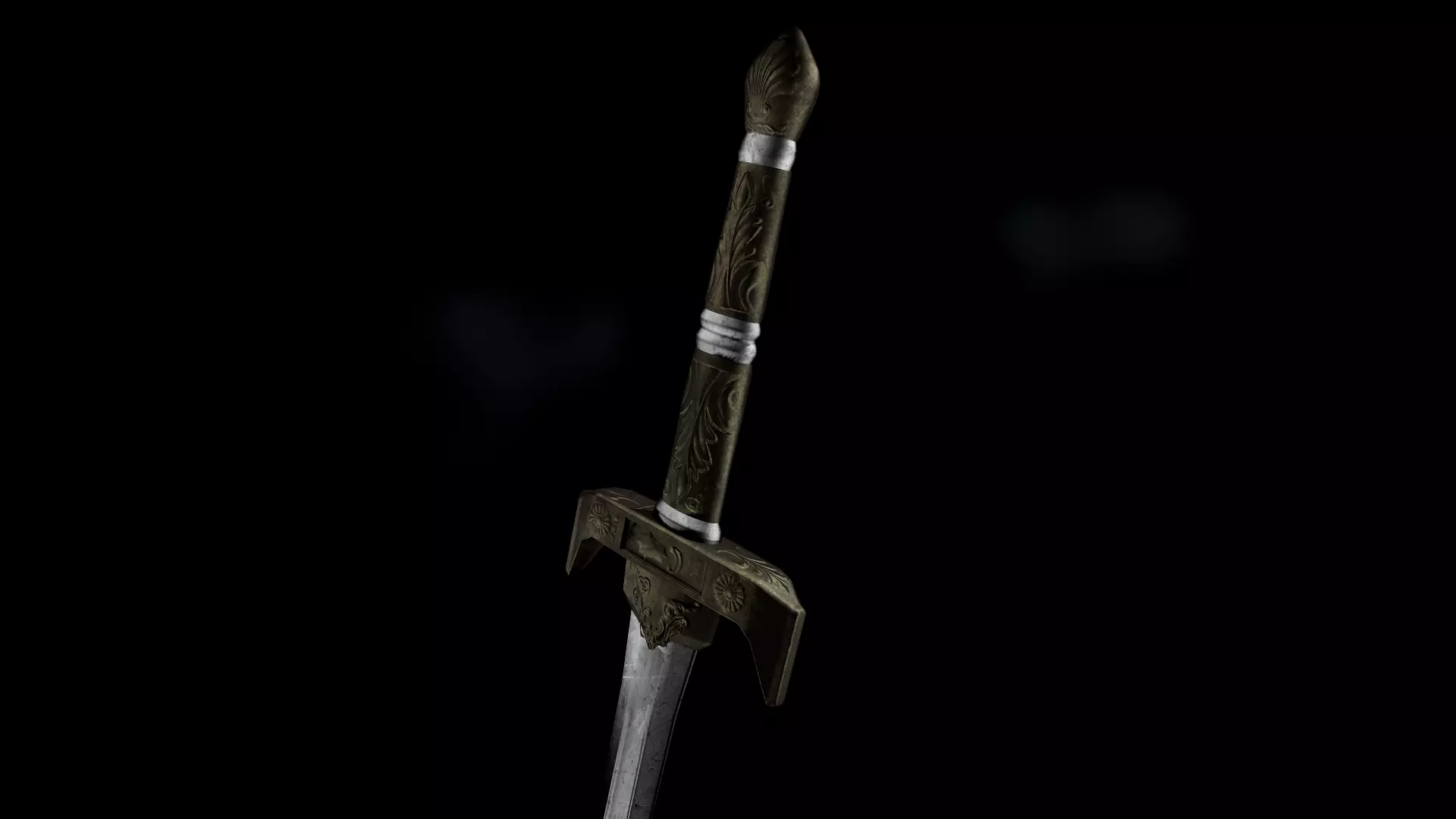 Sword elder scrolls - Low-poly 3D model_0
