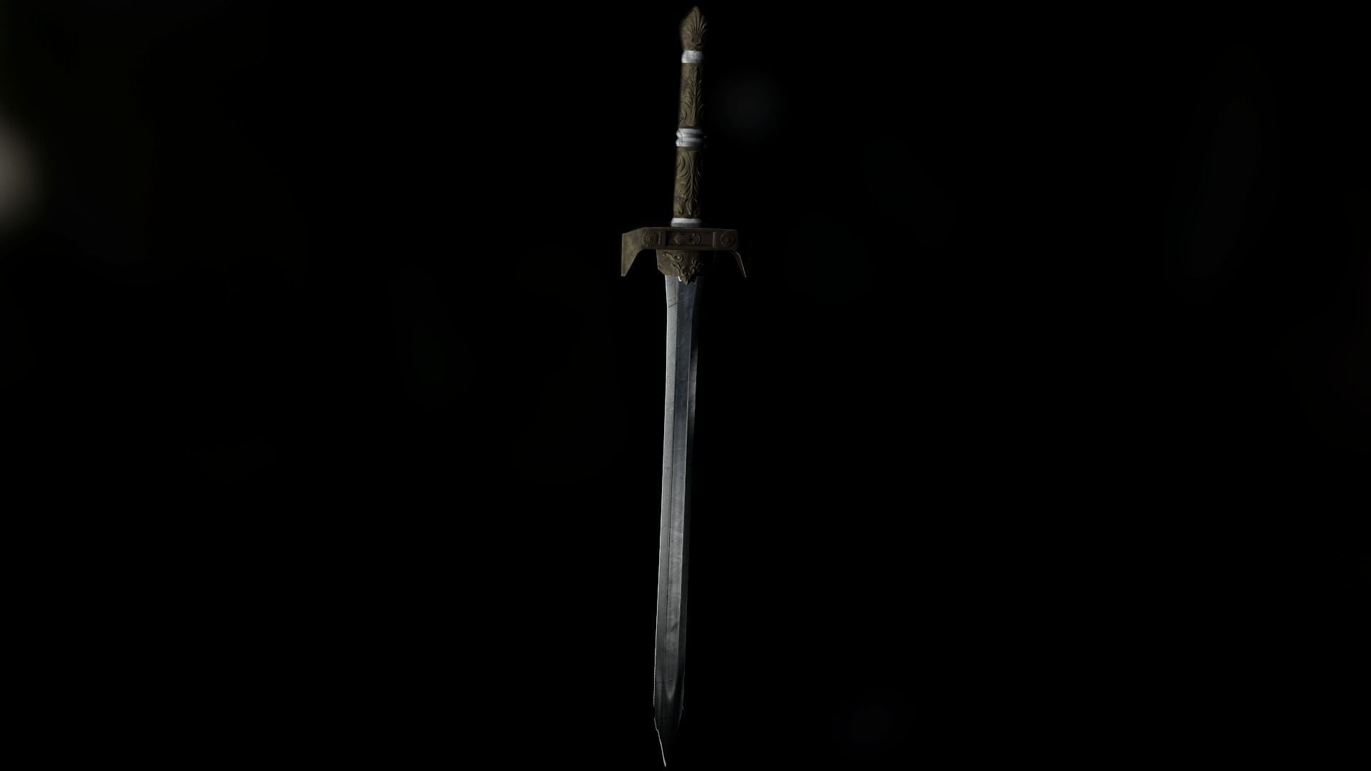 Sword elder scrolls - Low-poly 3D model_2