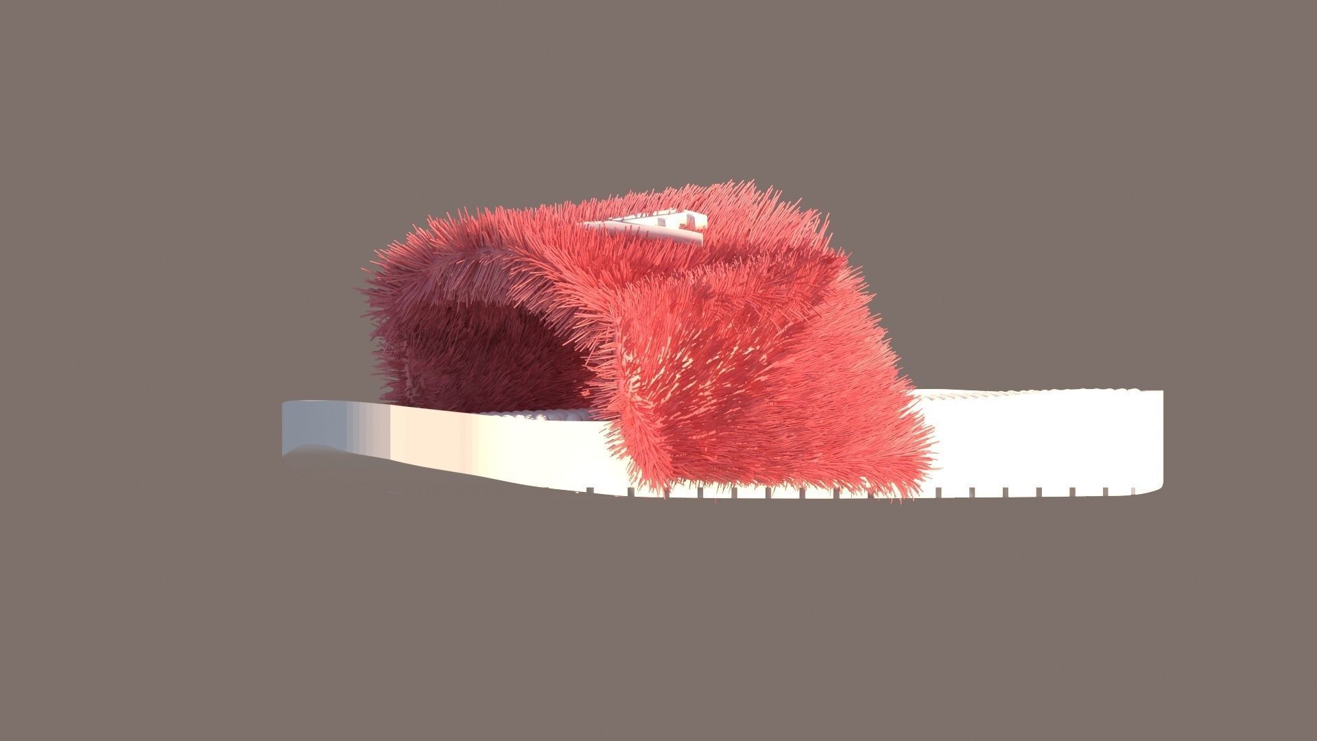 Slippers furry slipper Free 3D model_1