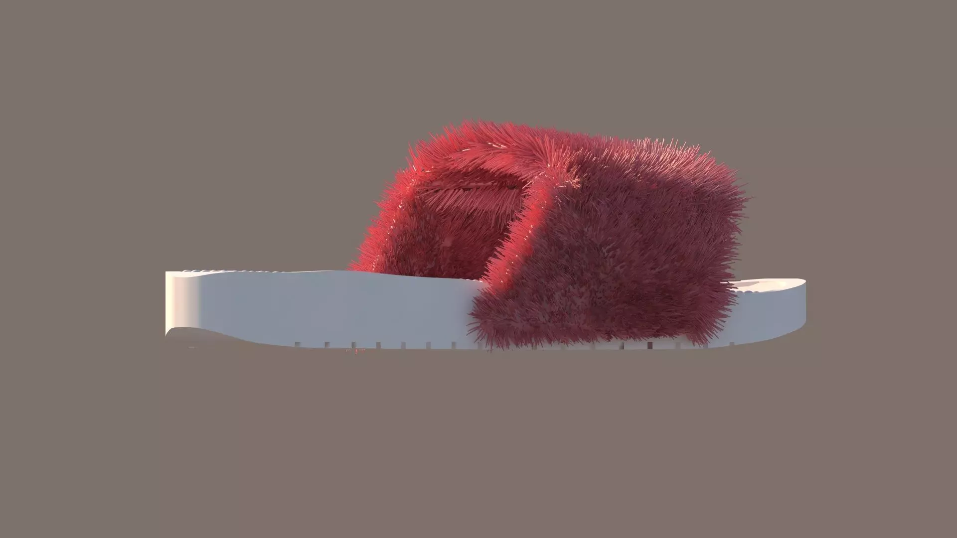 Slippers furry slipper Free 3D model_0