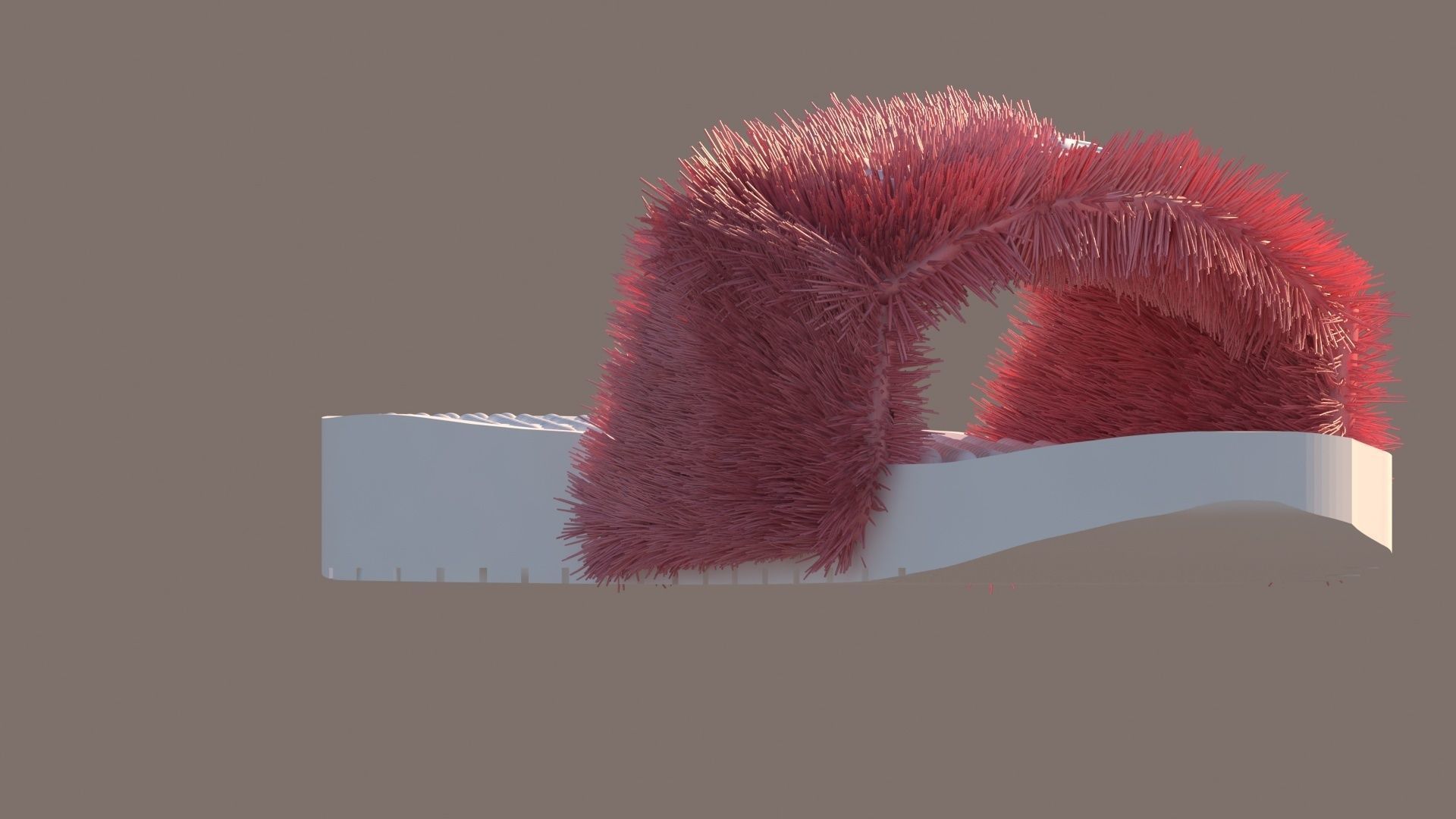 Slippers furry slipper Free 3D model_2