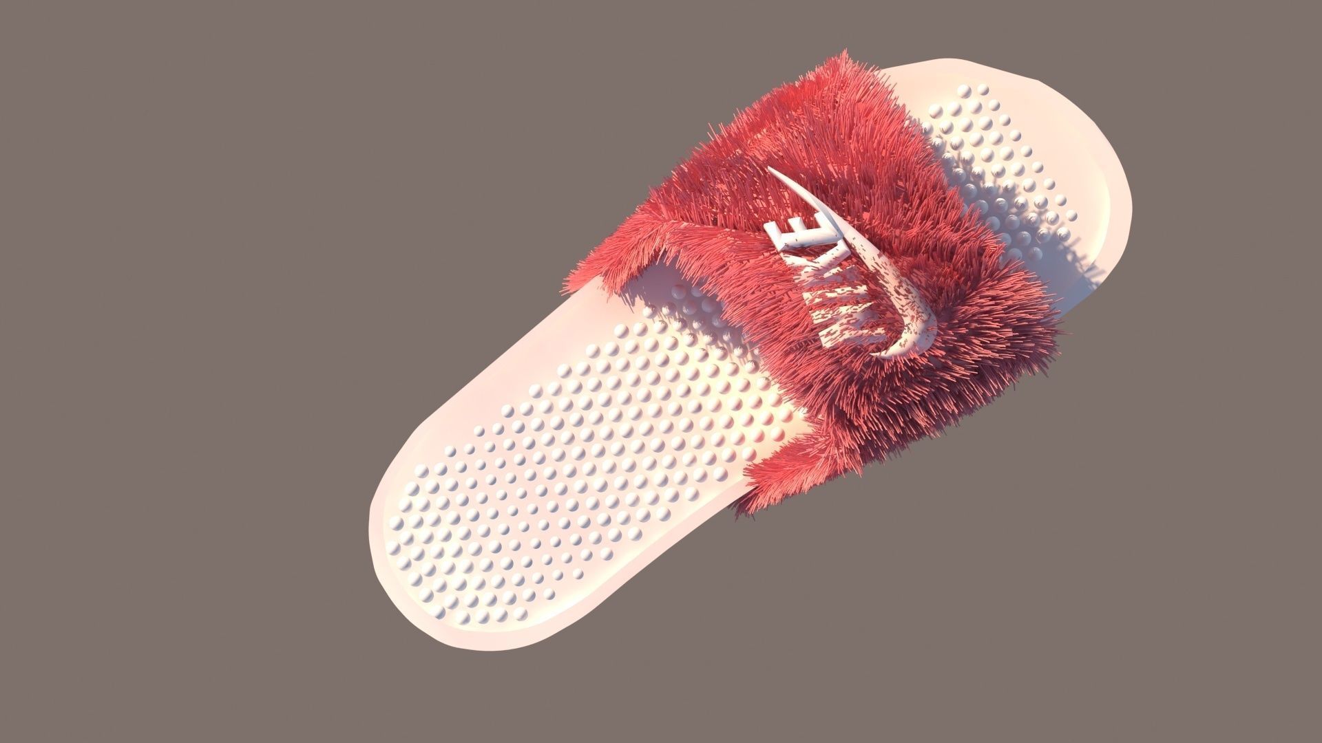 Slippers furry slipper Free 3D model_4