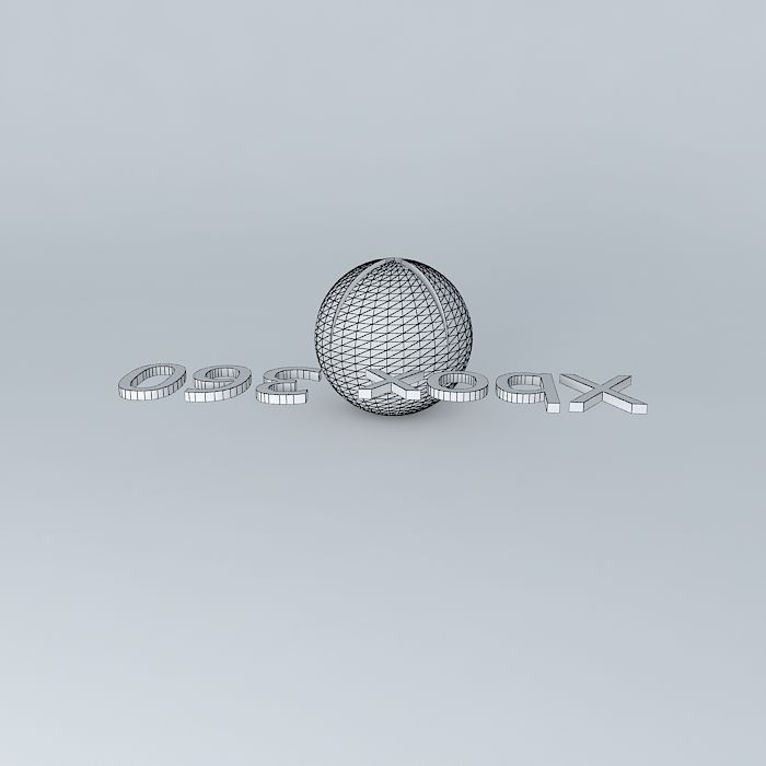 xbox logo Free 3D model_4