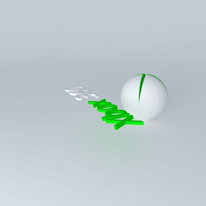 xbox logo Free 3D model_1