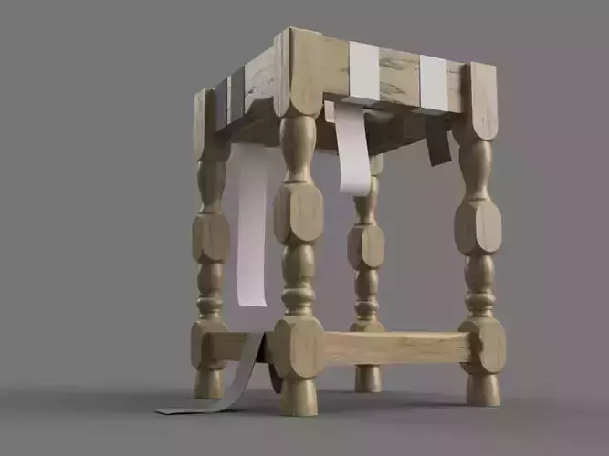 Workshop wooden chair