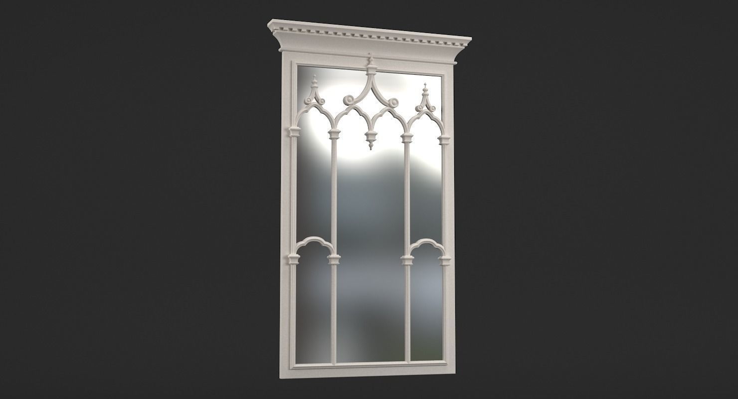 Classic Mirror Chelini Art 2132 3D model_1