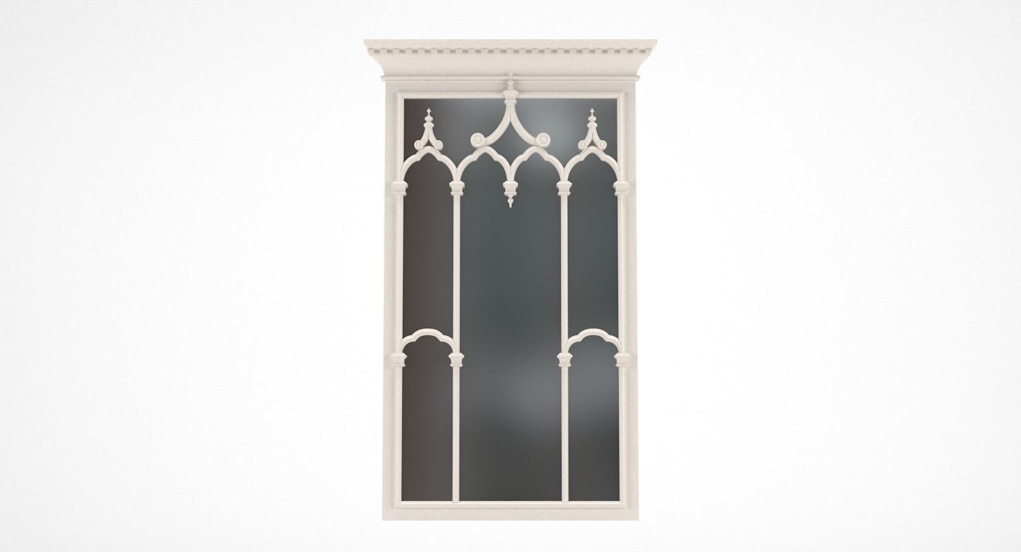 Classic Mirror Chelini Art 2132 3D model_6