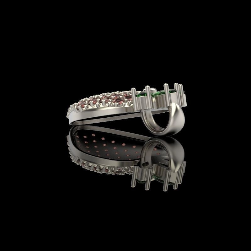 Women Pendant Strawberry 3dm stl vintage 3D print model_6