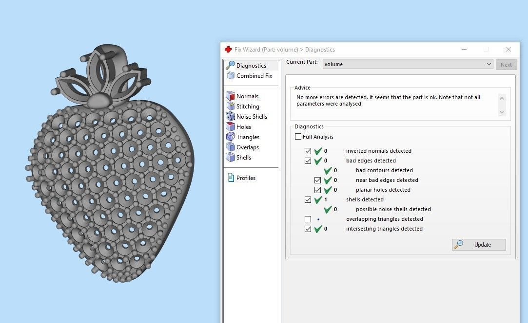 Women Pendant Strawberry 3dm stl vintage 3D print model_19